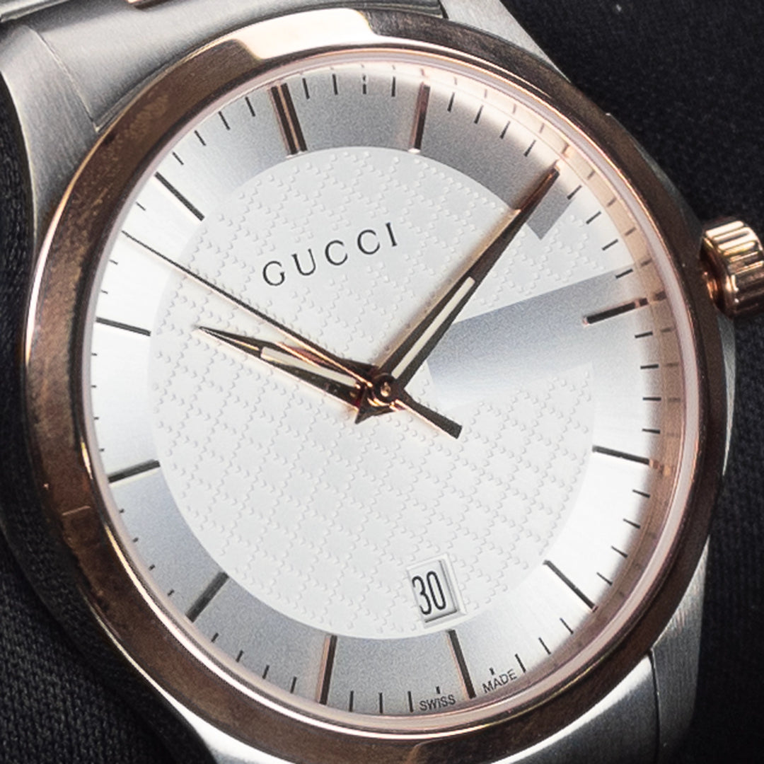 Luxury watch (YA126473): watch face angled view left