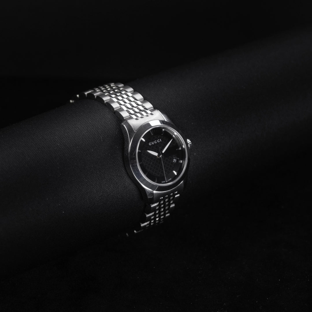 Luxury watch (YA126502): watch face angled view left zoomed out