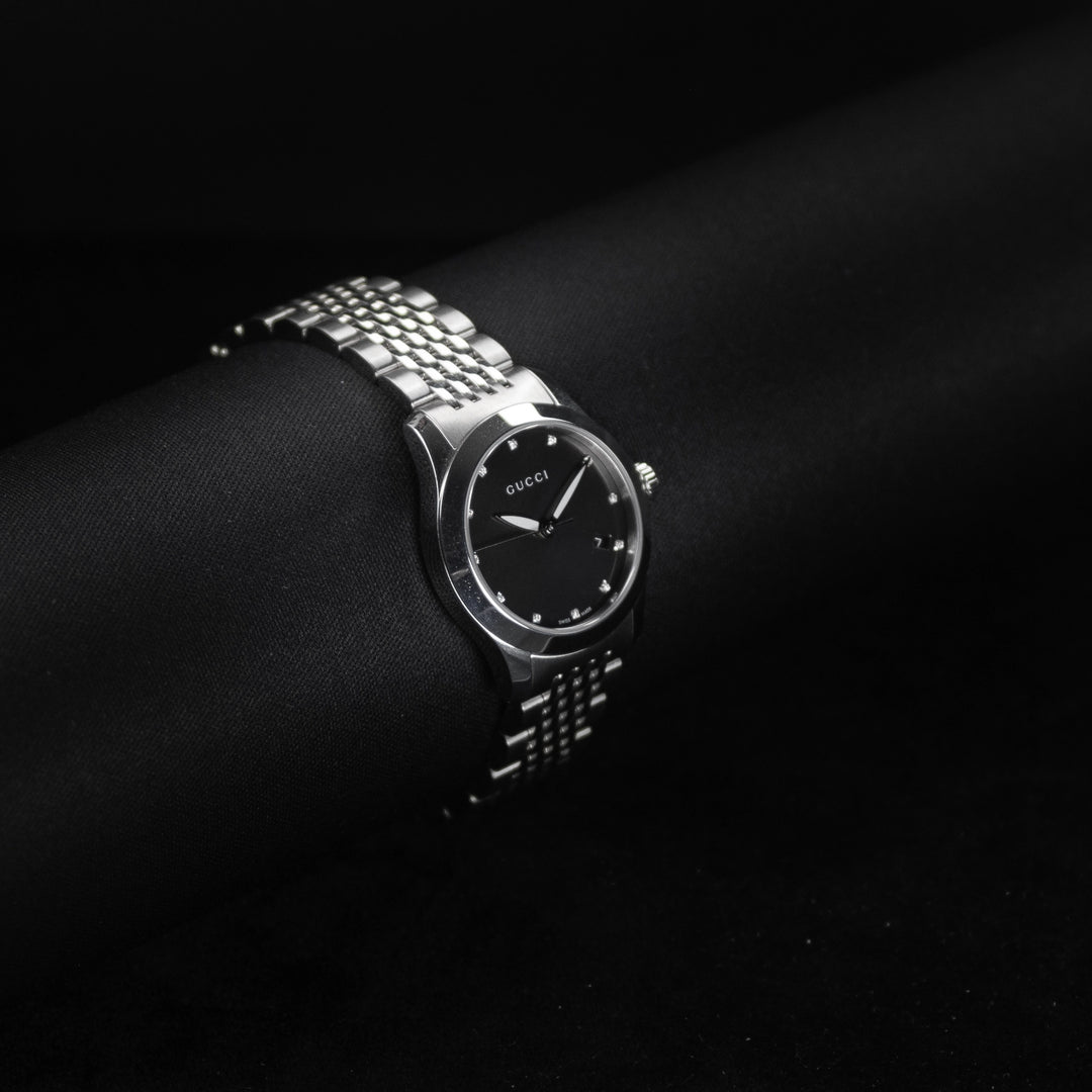 Luxury watch (YA126505): watch face angled view left zoomed out