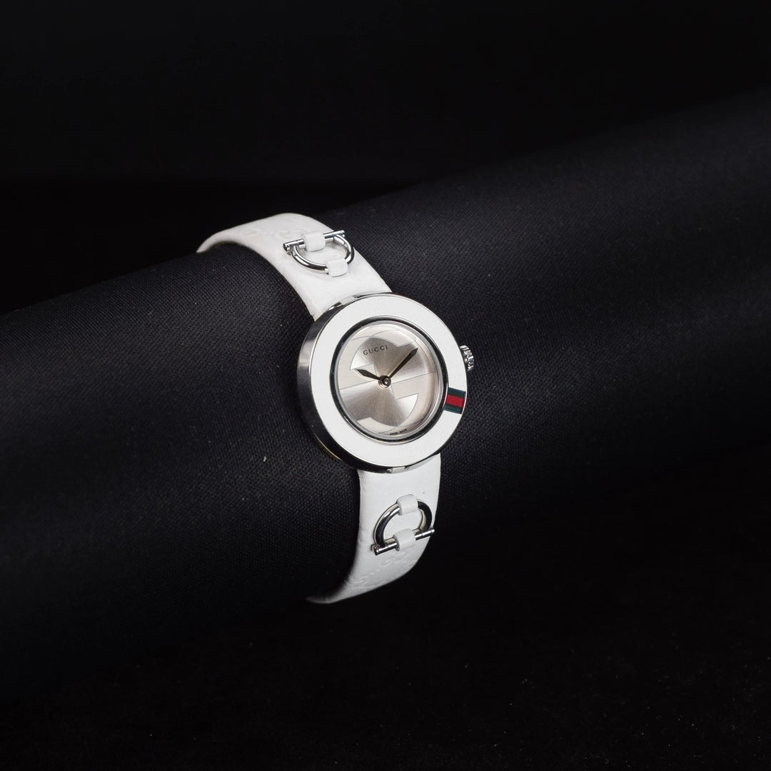 Luxury watch (YA129509): watch face angled view left zoomed out
