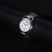 Luxury watch (YA140401): watch face angled view right zoomed out