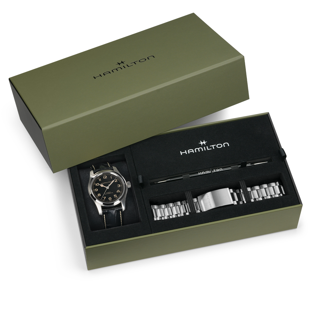 HAMILTON H70605732 Khaki Field Murph Auto Karóra