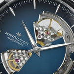 Kép betöltése a Galériamegjelenítőbe, HAMILTON H32675140 Jazzmaster Open Heart Karóra
