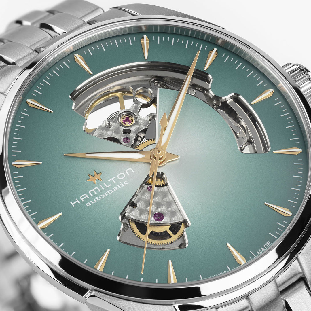 HAMILTON H32675141 Jazzmaster Open Heart Auto Karóra