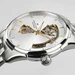 Kép betöltése a Galériamegjelenítőbe, HAMILTON H32675151 Jazzmaster Open Heart Karóra

