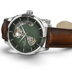 Kép betöltése a Galériamegjelenítőbe, HAMILTON H32675560 Jazzmaster Open Heart Karóra
