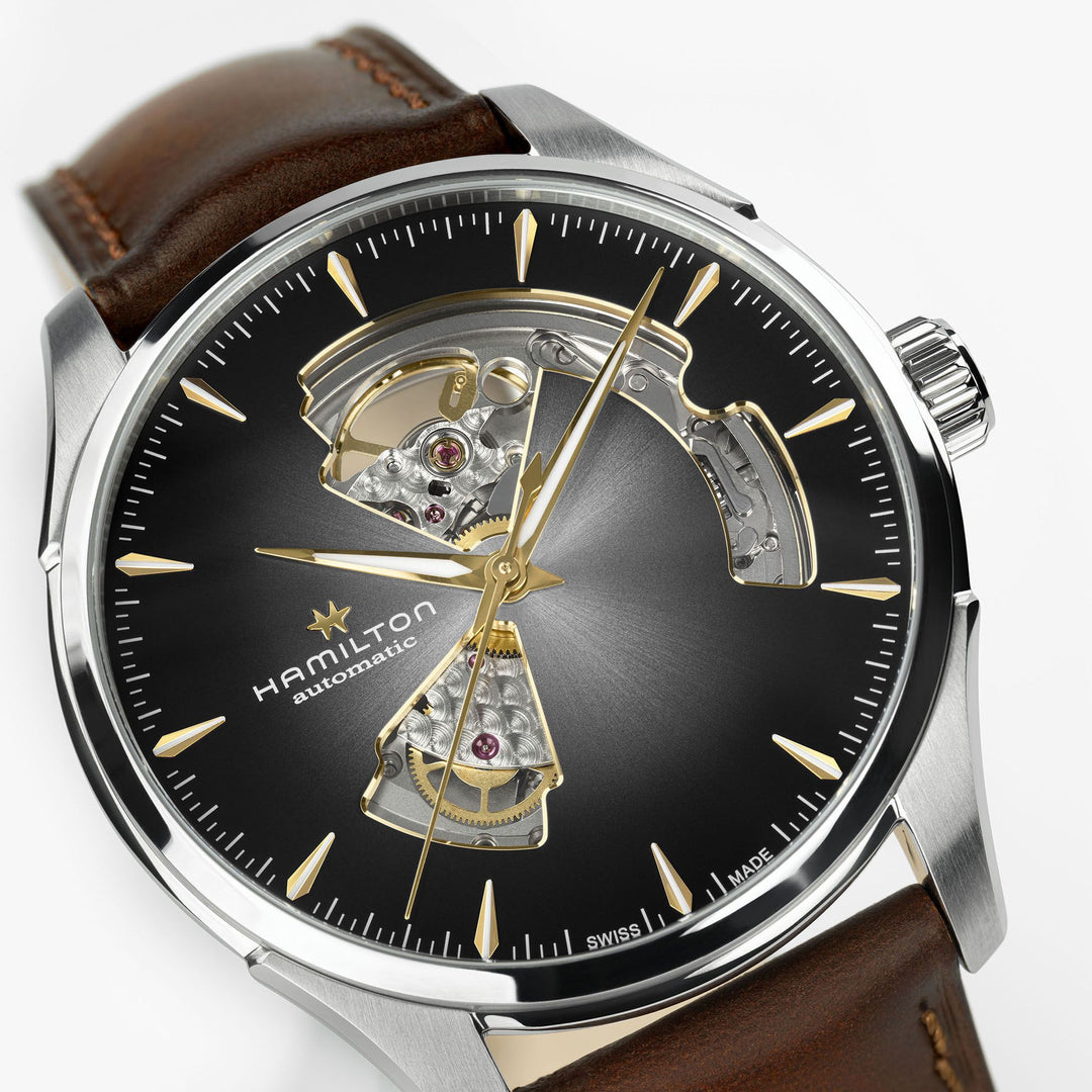 HAMILTON H32675581 Jazzmaster Open Heart Auto Karóra