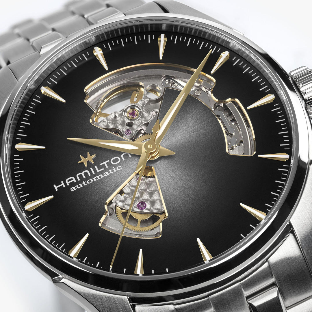HAMILTON H32705180 Jazzmaster Open Heart Auto Karóra