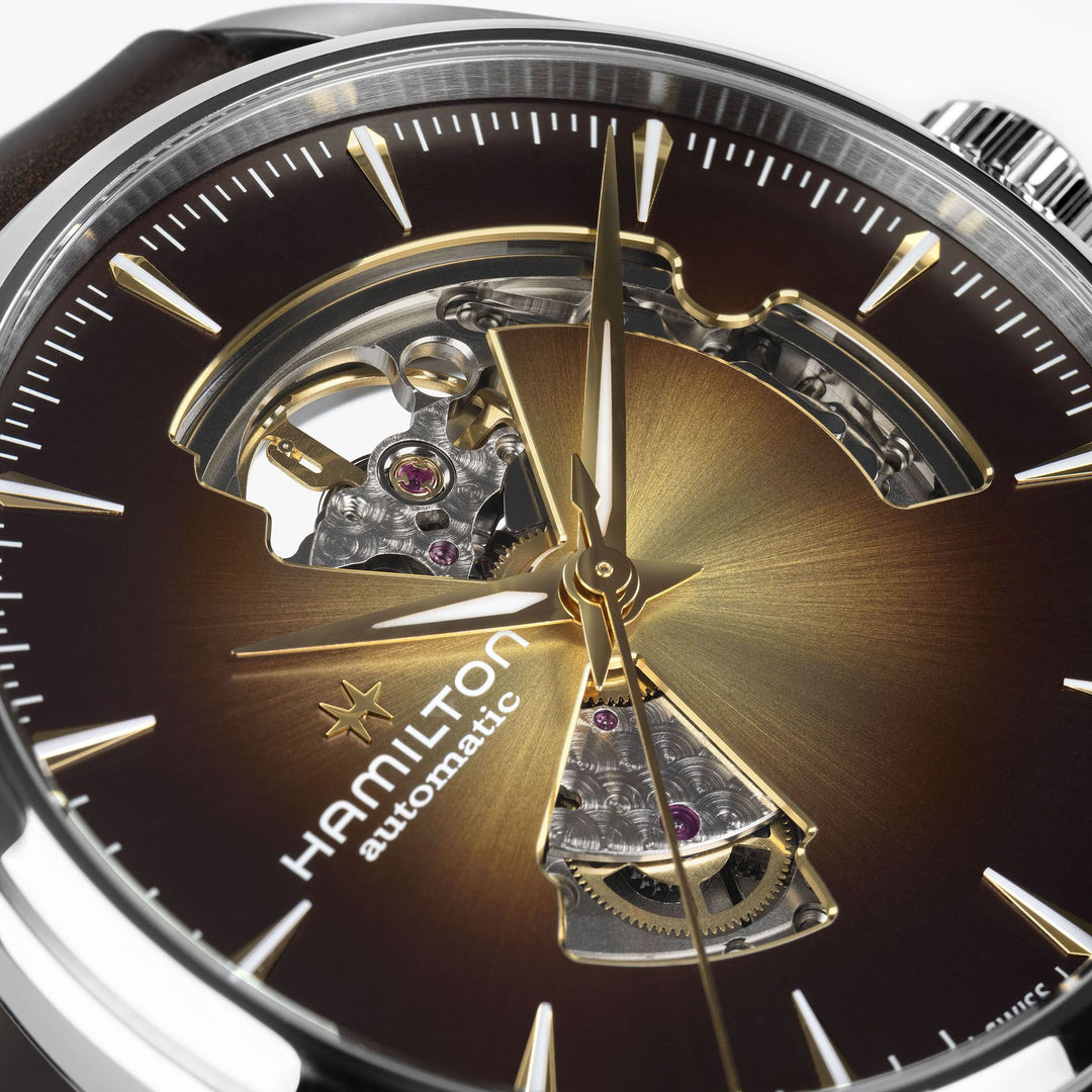 HAMILTON H32705501 Jazzmaster Open Heart Auto Karóra