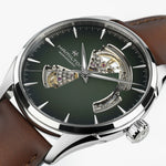 Kép betöltése a Galériamegjelenítőbe, HAMILTON H32705560 Jazzmaster Open Heart Karóra
