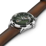 Kép betöltése a Galériamegjelenítőbe, HAMILTON H32705560 Jazzmaster Open Heart Karóra
