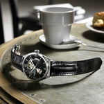 Kép betöltése a Galériamegjelenítőbe, HAMILTON H32705731  Jazzmaster Open Heart Auto Karóra
