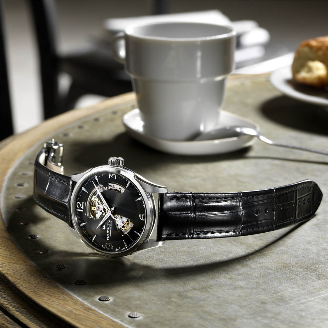 HAMILTON H32705731  Jazzmaster Open Heart Auto Karóra