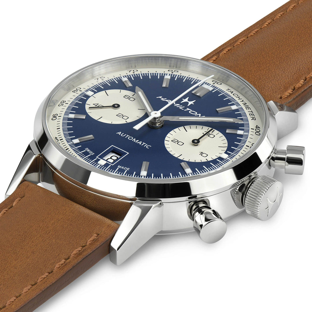 HAMILTON H38416541 American Classic Intra-Matic Auto Chrono Karóra