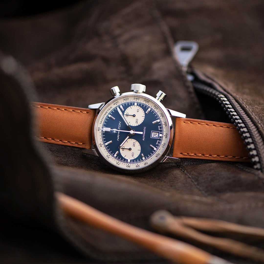 HAMILTON H38416541 American Classic Intra-Matic Auto Chrono Karóra