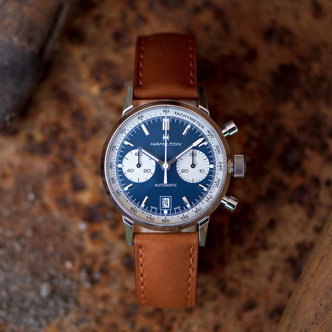 HAMILTON H38416541 American Classic Intra-Matic Auto Chrono Karóra