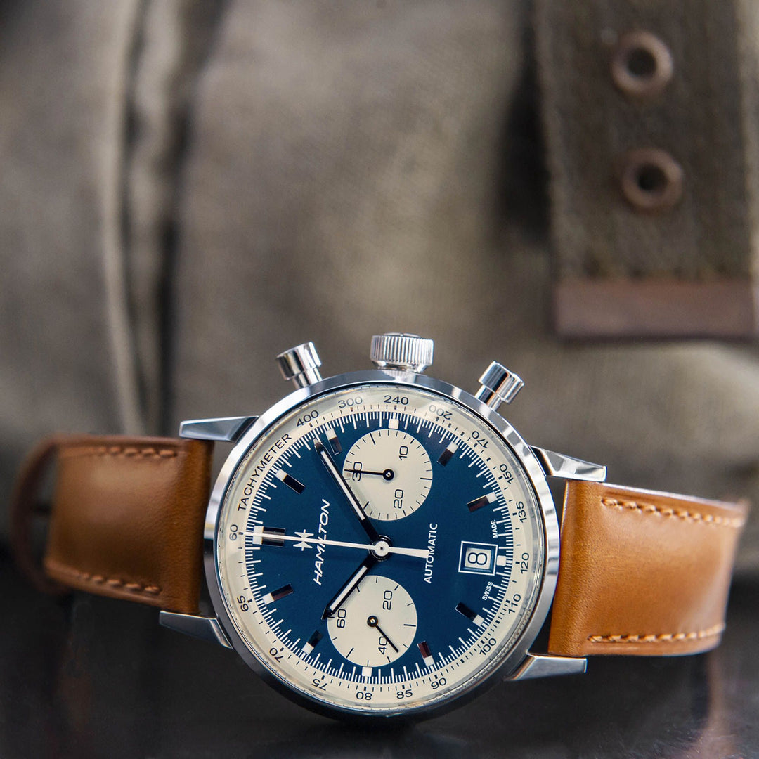 HAMILTON H38416541 American Classic Intra-Matic Auto Chrono Karóra