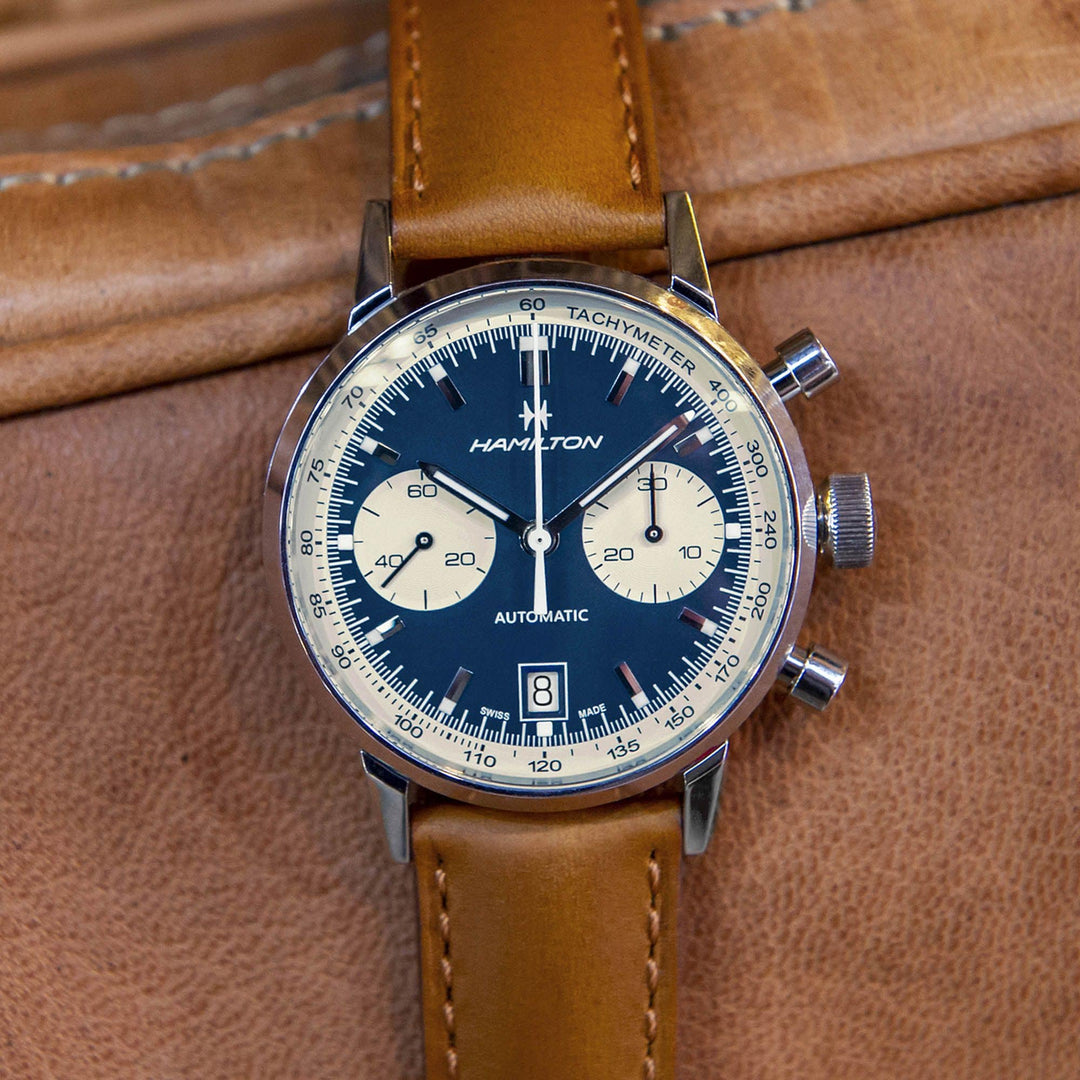 HAMILTON H38416541 American Classic Intra-Matic Auto Chrono Karóra
