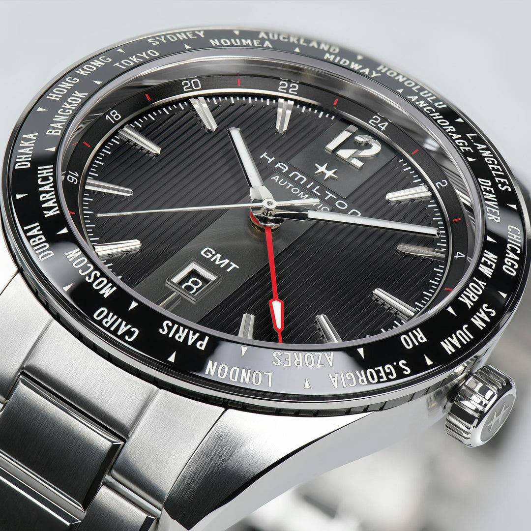 HAMILTON H43725131 Broadway Broadway GMT Karóra