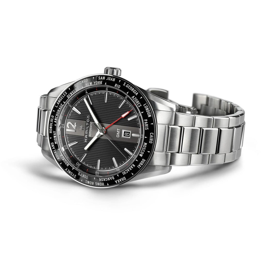 HAMILTON H43725131 Broadway Broadway GMT Karóra