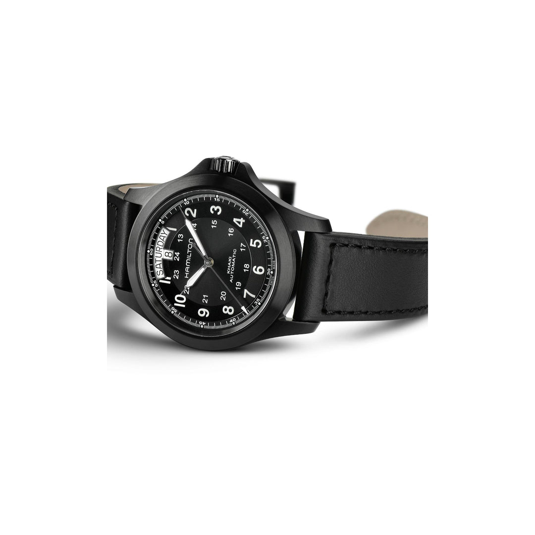 HAMILTON H64465733 Khaki Field Khaki King Day Date Karóra
