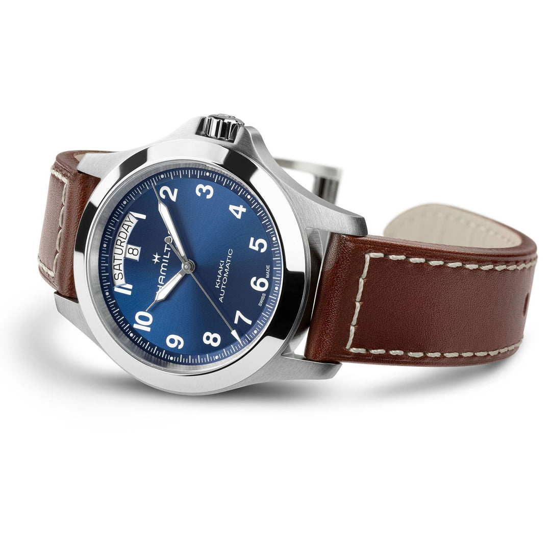 HAMILTON H6447554 Khaki Field King Day-Date Karóra