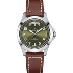 Kép betöltése a Galériamegjelenítőbe, HAMILTON H64475560 Khaki Field King Day-Date Karóra
