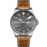 Kép betöltése a Galériamegjelenítőbe, HAMILTON H64715885 Khaki Aviation Khaki Pilot Day Date Karóra
