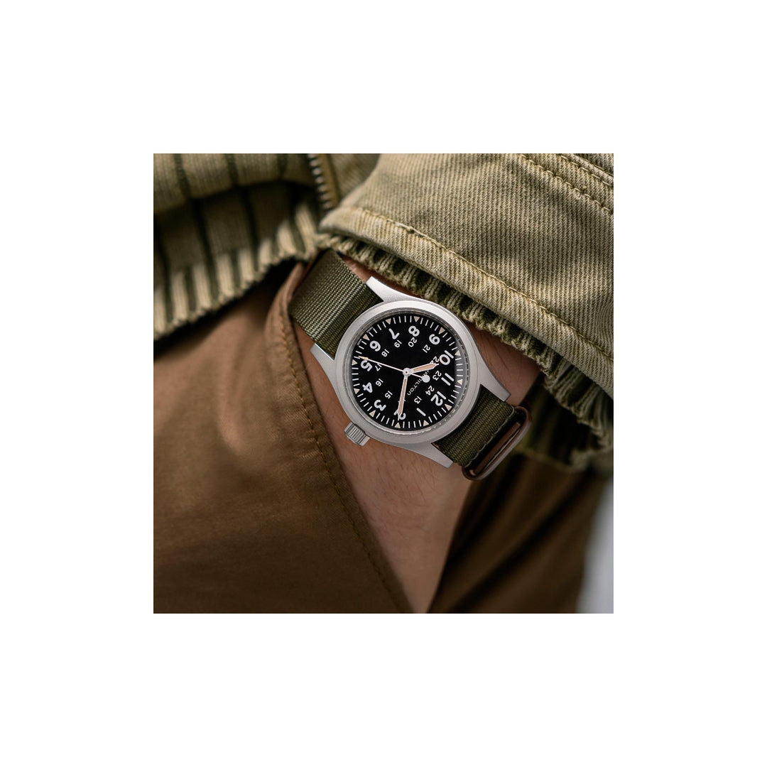 HAMILTON H69439931 Khaki Field Karóra