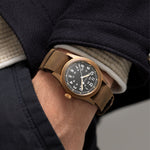 Kép betöltése a Galériamegjelenítőbe, HAMILTON H69459530 Khaki Field Mechanical Bronze Karóra
