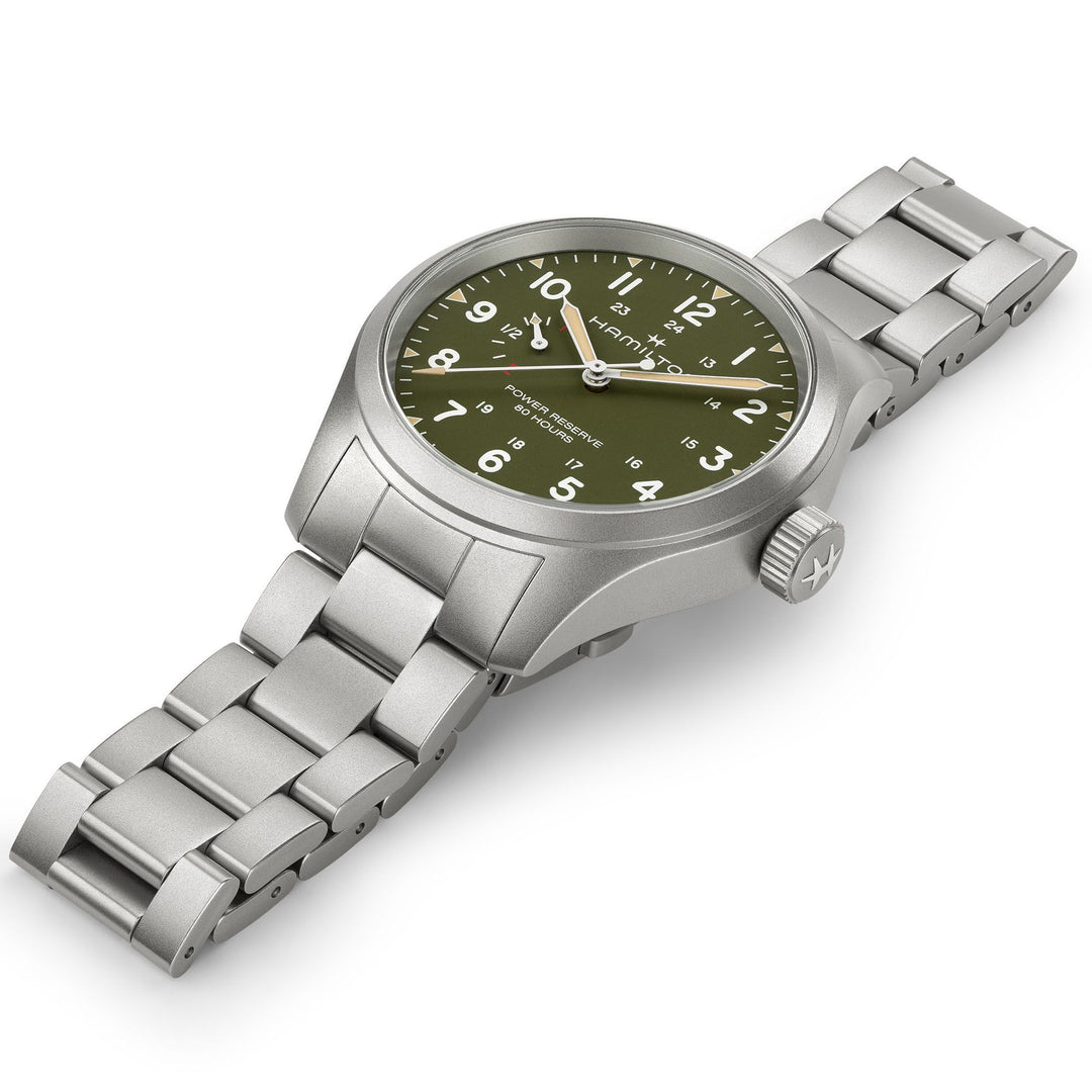 HAMILTON H69509160 Khaki Field Power Reserve 40mm Karóra