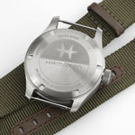 Kép betöltése a Galériamegjelenítőbe, HAMILTON H69509910 Khaki Field Mechanical Power Reserve Karóra

