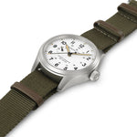 Kép betöltése a Galériamegjelenítőbe, HAMILTON H69509910 Khaki Field Mechanical Power Reserve Karóra
