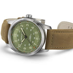 Kép betöltése a Galériamegjelenítőbe, HAMILTON H70205860 Khaki Field Khaki Titanium Karóra
