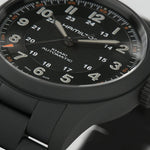 Kép betöltése a Galériamegjelenítőbe, HAMILTON H70215130 Khaki Field Titanium Auto Karóra
