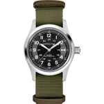 Kép betöltése a Galériamegjelenítőbe, HAMILTON H70475930 Khaki Field Auto Karóra
