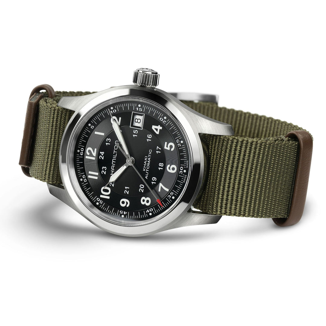HAMILTON H70475930 Khaki Field Auto Karóra