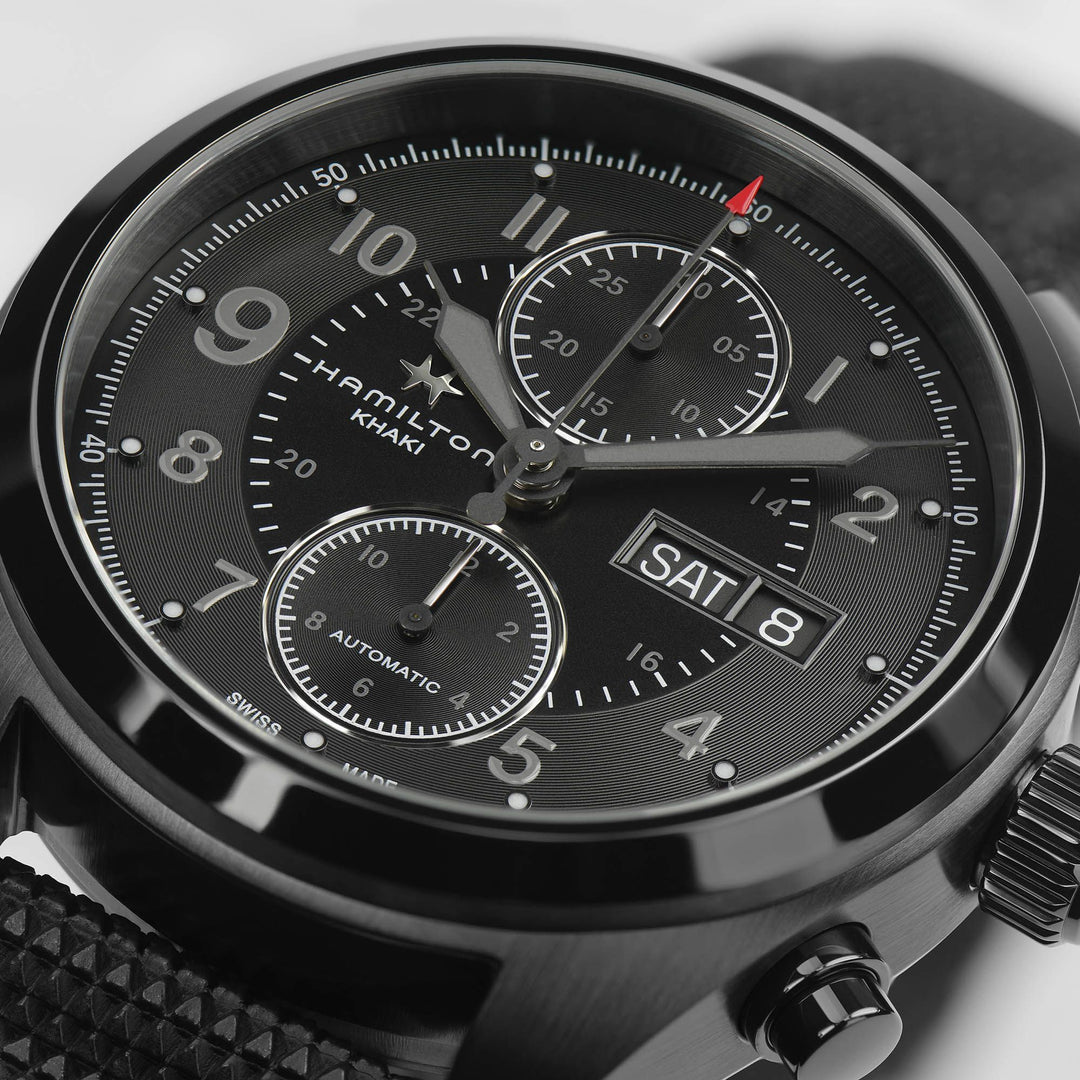 HAMILTON H71626735 Khaki Field Auto Chrono Karóra