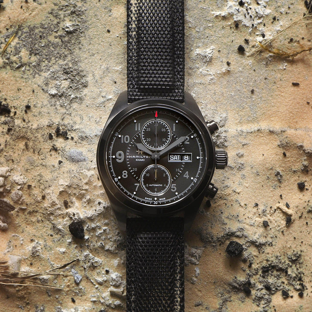 HAMILTON H71626735 Khaki Field Auto Chrono Karóra