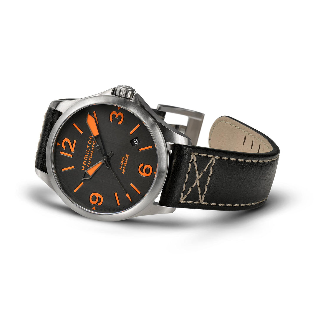 HAMILTON H76235731 Khaki Aviation Khaki Air Race Karóra