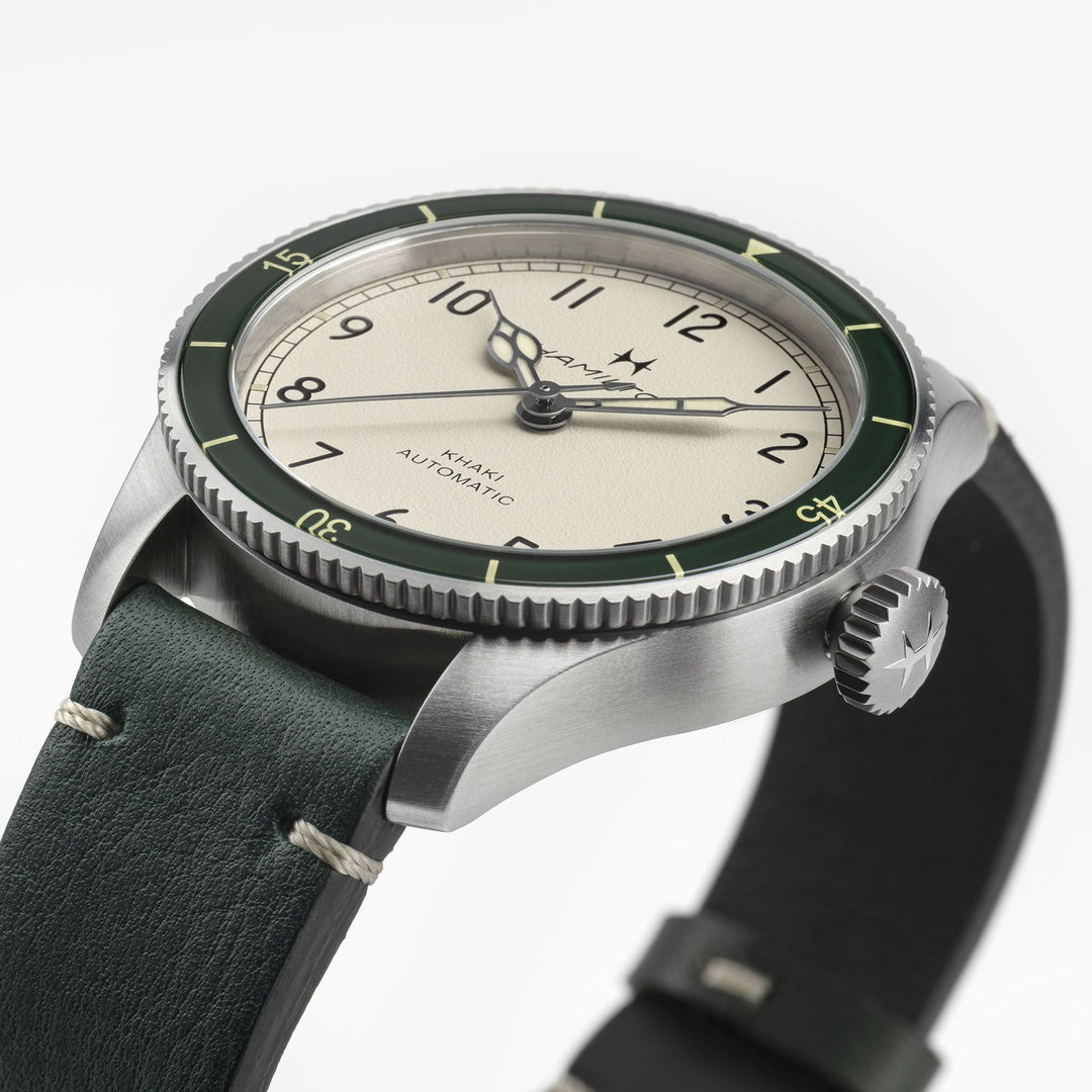HAMILTON H76255810 Khaki Aviation Pilot Pioneer Auto Karóra