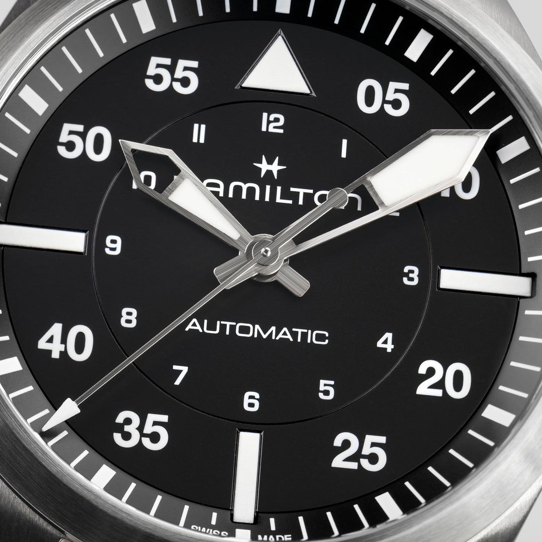 HAMILTON H76305130 Khaki Aviation Pilot Auto Karóra