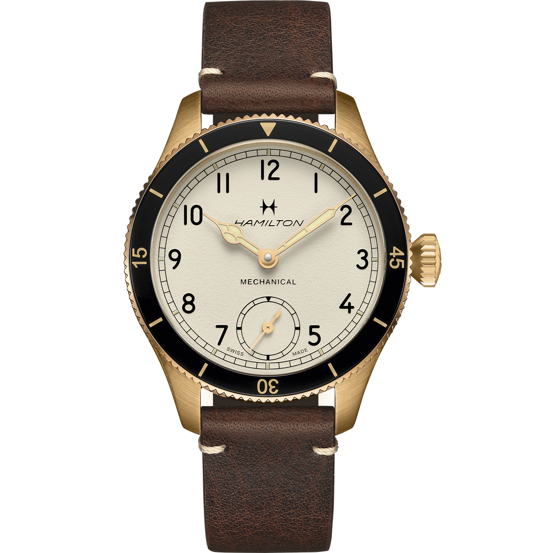 HAMILTON H76709510 Khaki Aviation Pilot Pioneer Mechanical Bronze Karóra