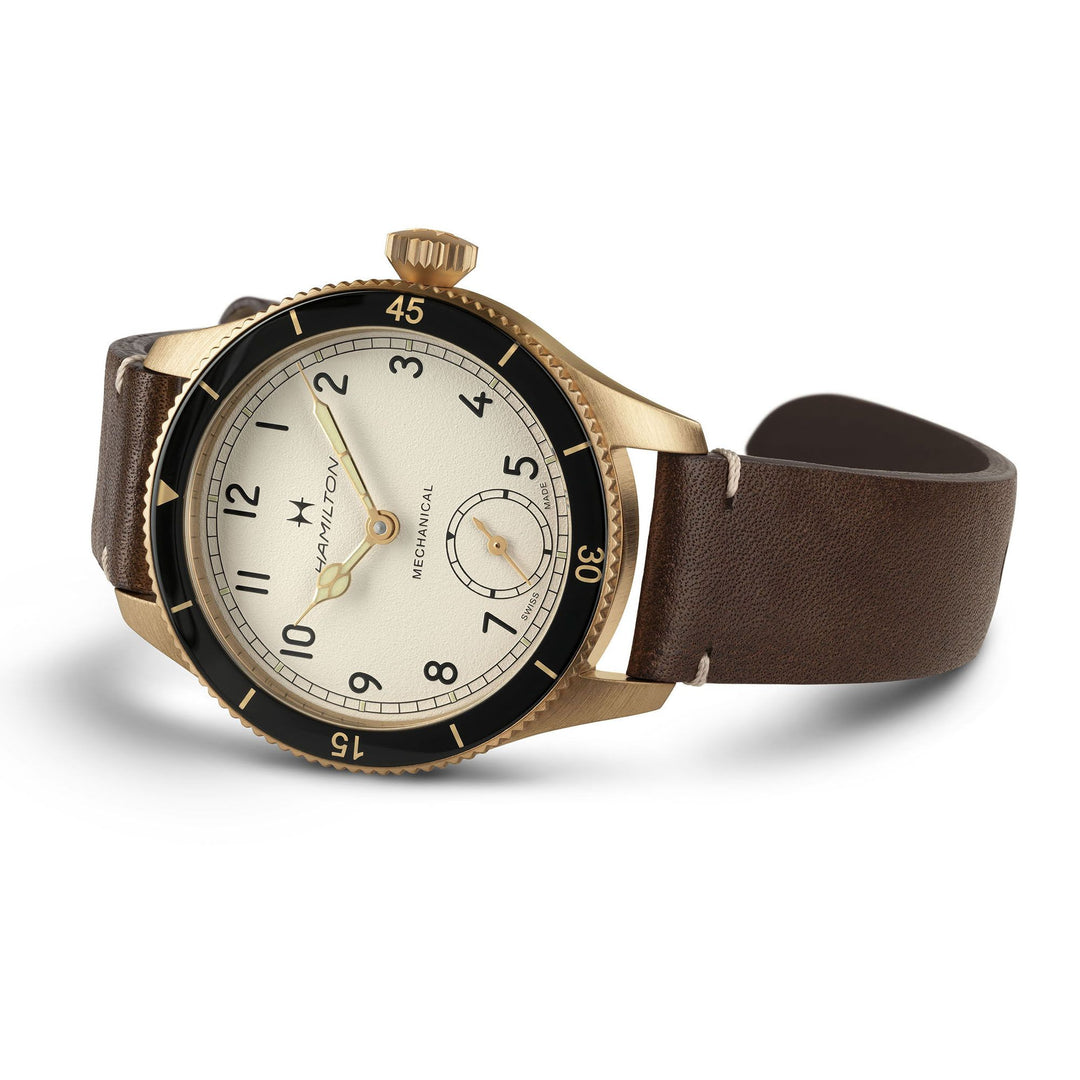 HAMILTON H76709510 Khaki Aviation Pilot Pioneer Mechanical Bronze Karóra