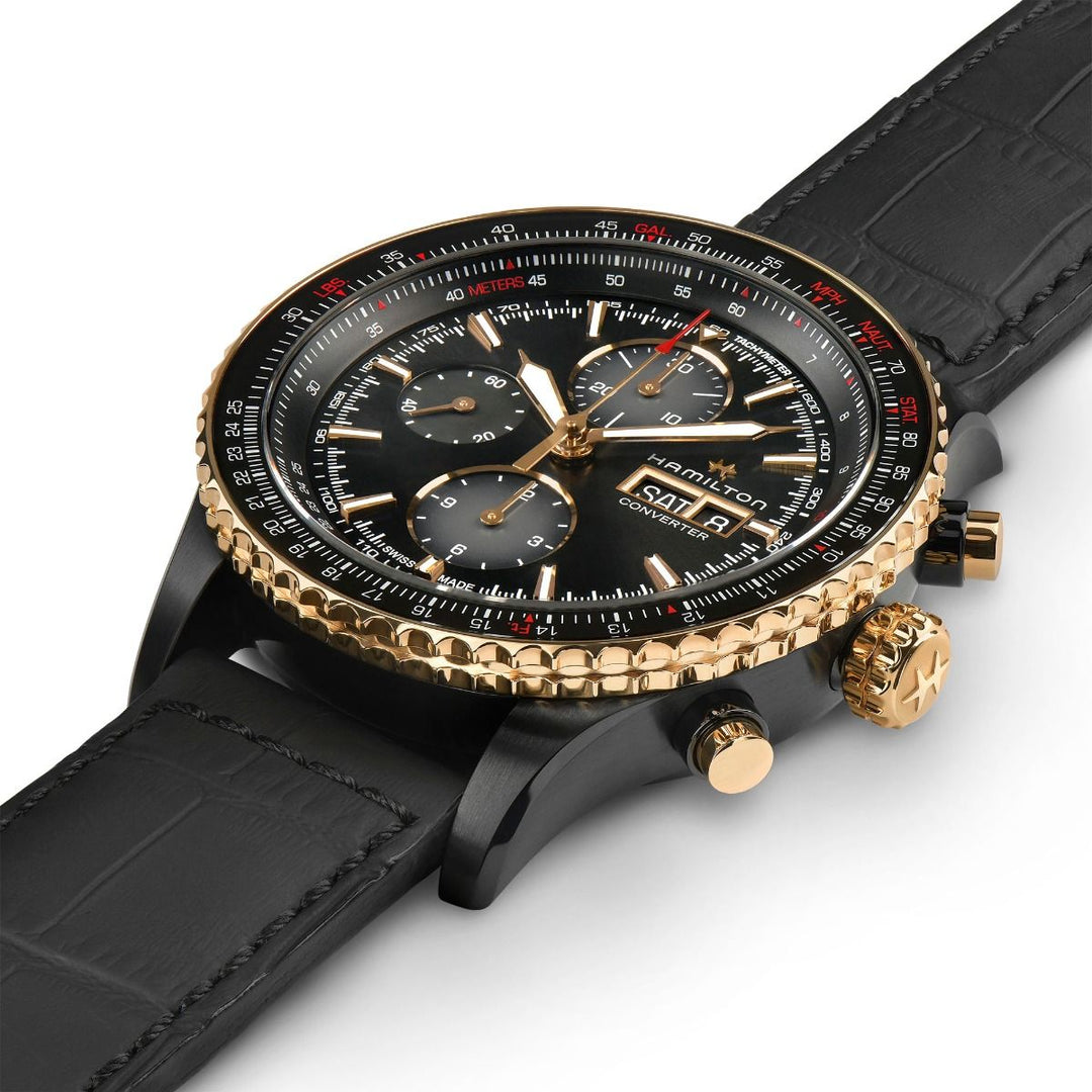 HAMILTON H76736730 Khaki Aviation Converter Auto Chrono Karóra