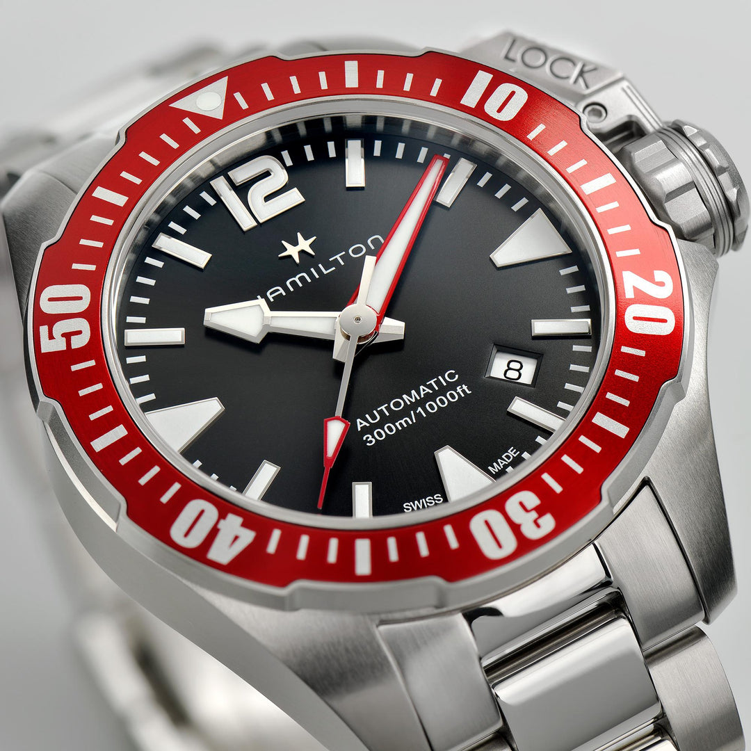 HAMILTON H77725135 Khaki Navy Frogman Karóra
