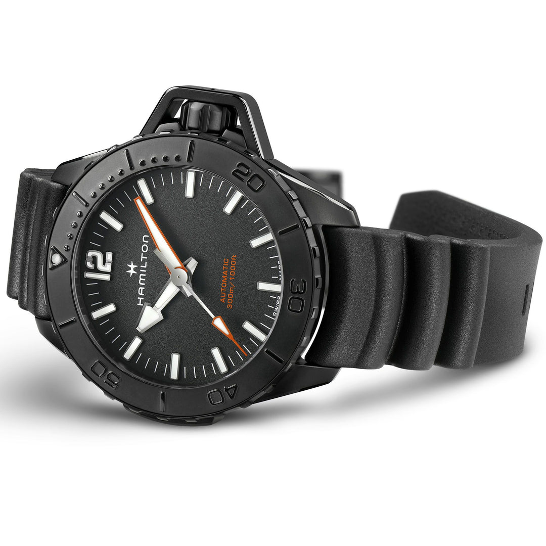 HAMILTON H77855330 Khaki Navy Frogman Auto Watch