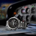 Kép betöltése a Galériamegjelenítőbe, HAMILTON H77912135 Khaki Aviation X-Wind GMT Chrono Quartz Karóra
