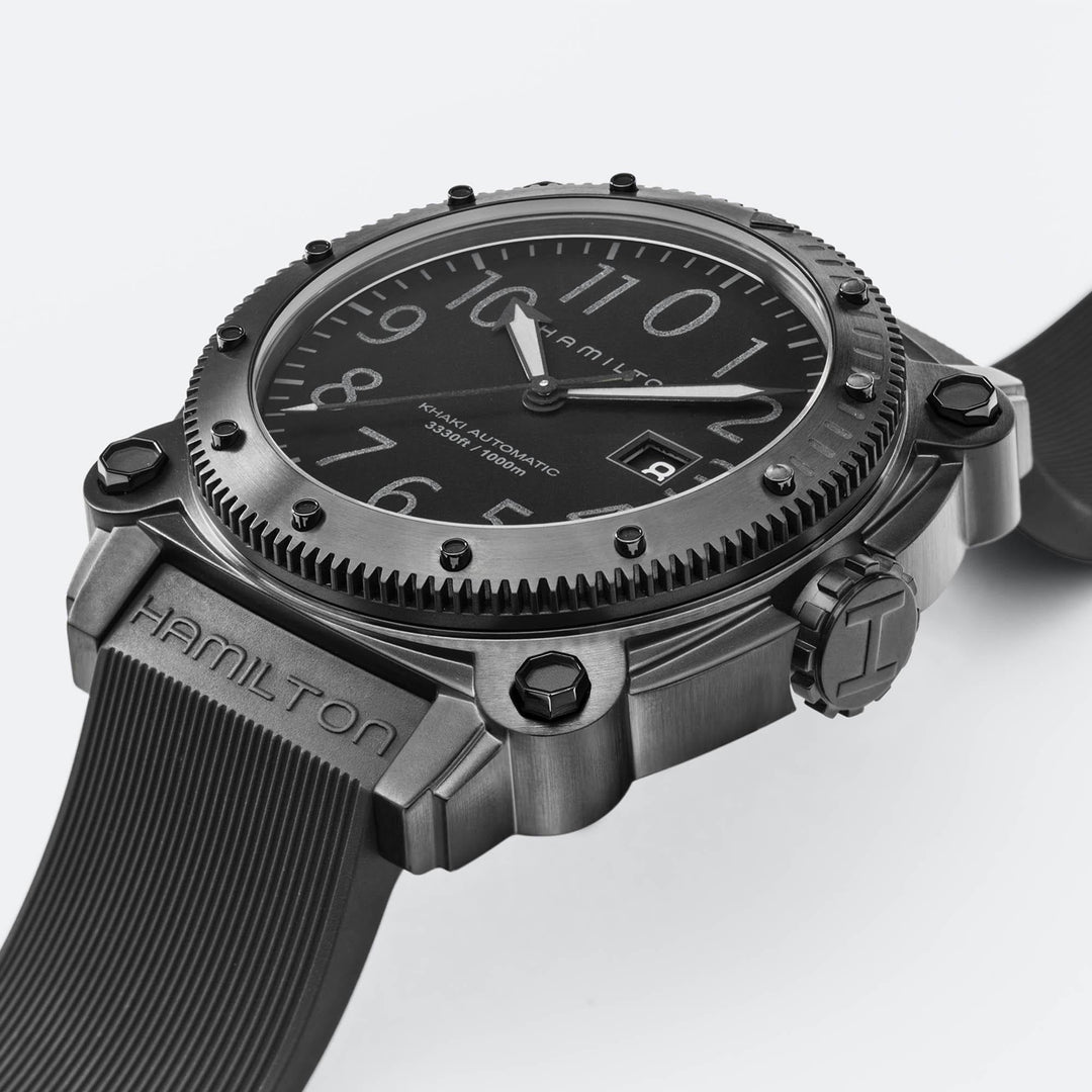 HAMILTON H78585333 Khaki Navy Khaki BeLOWZERO 1000m Karóra