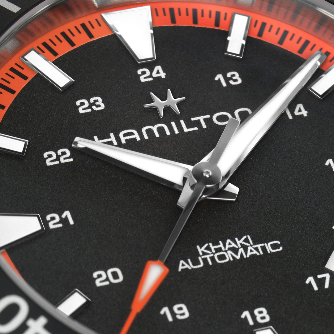 HAMILTON H82395331 Khaki Navy Khaki Scuba Karóra
